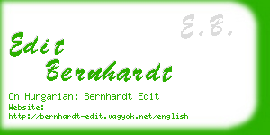 edit bernhardt business card